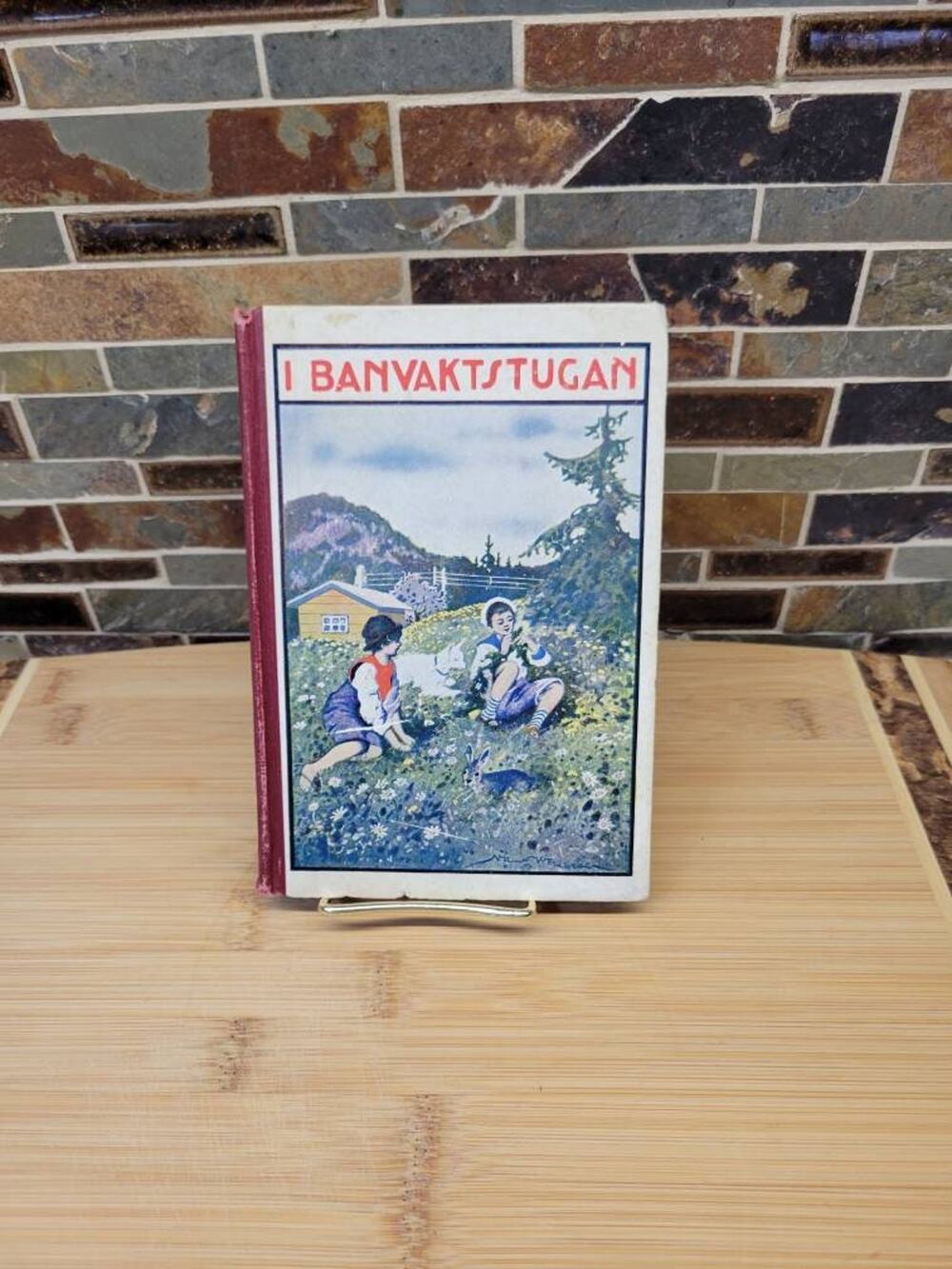 Antique 1913 Swedish Book I Banvaktstugan Margarete Lenk Augustana Kids Decor